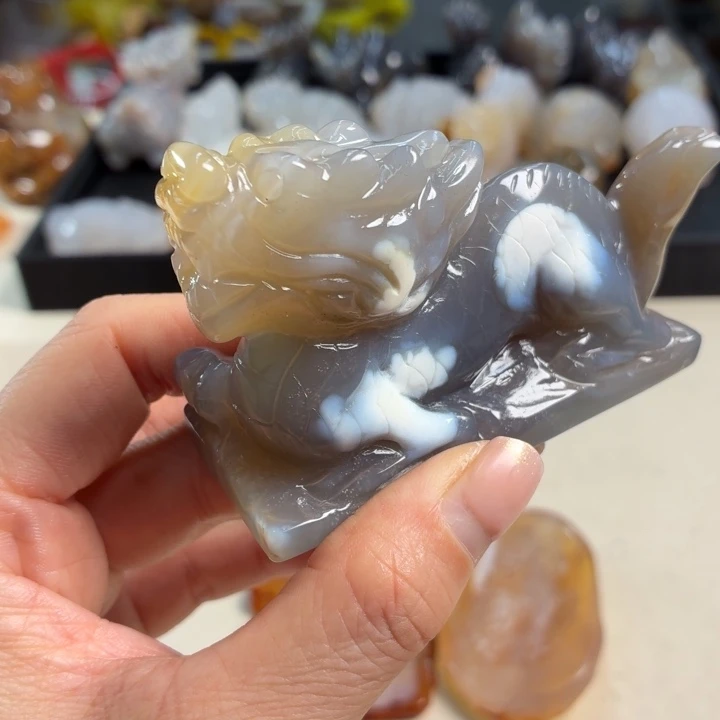 玛瑙/玉髓未镶嵌吊坠(不含链)