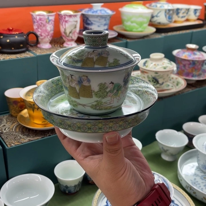 景德镇陶瓷盖碗茶具