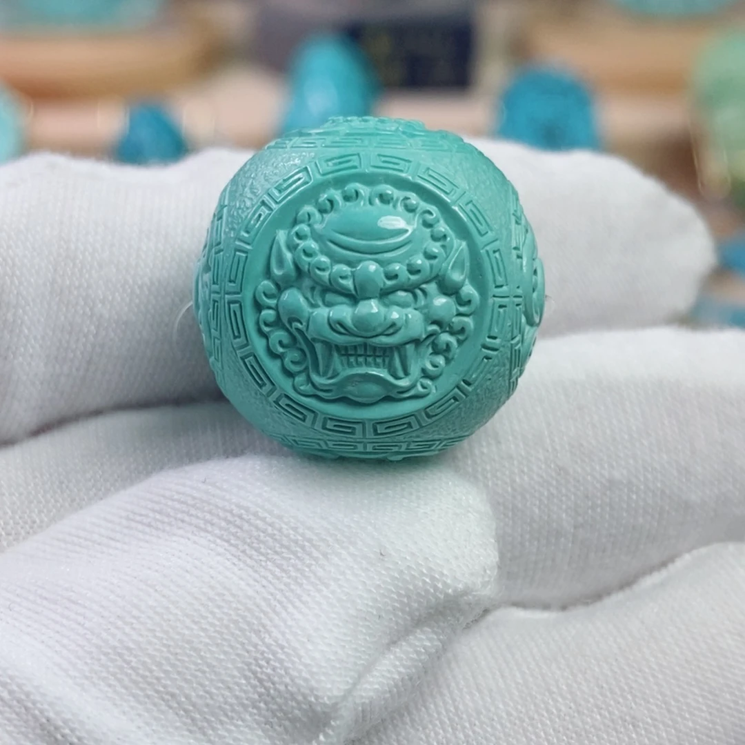 绿松石未镶嵌珠宝奇石21mm