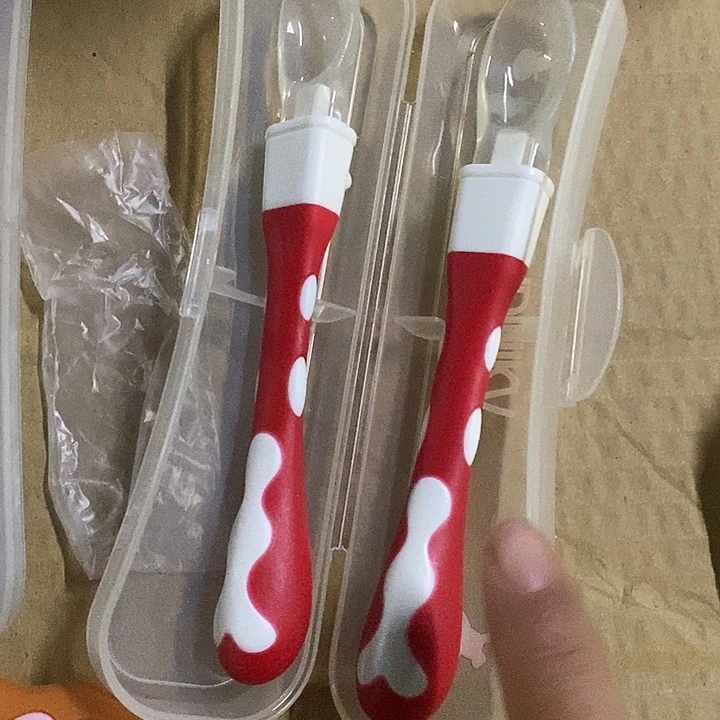 硅胶软勺送收纳盒颜色以及备注