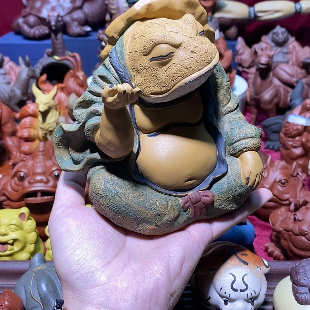 少***强紫砂茶宠宜兴紫砂金蟾
