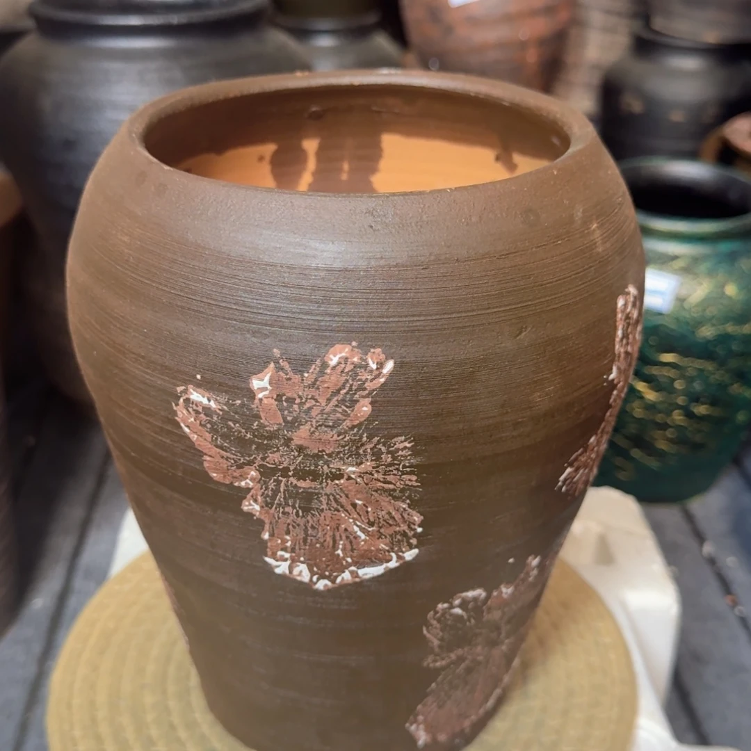 粗陶高度23口径13带孔（水培下单备注）