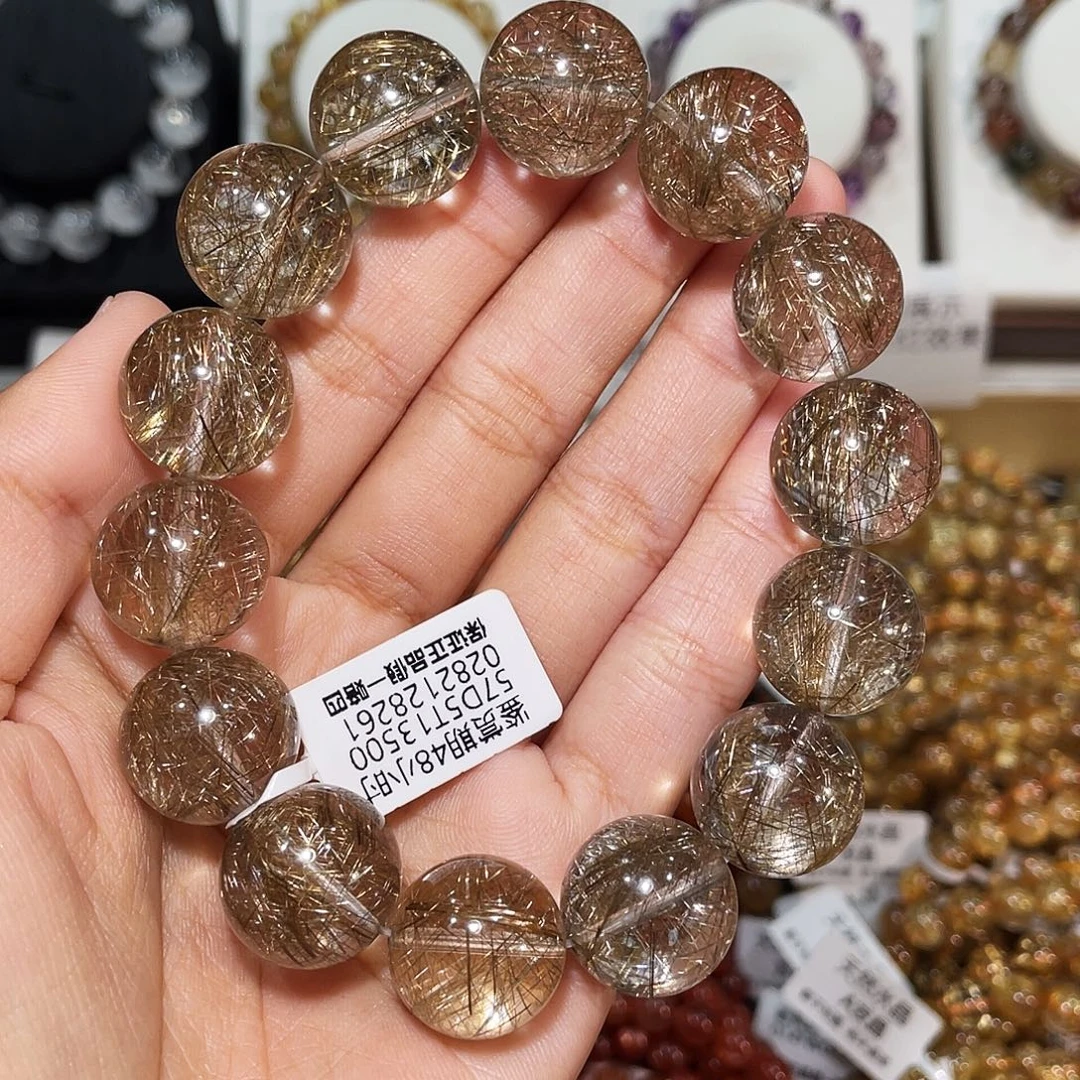 手链发晶未镶嵌魔鬼银发晶16.9mm