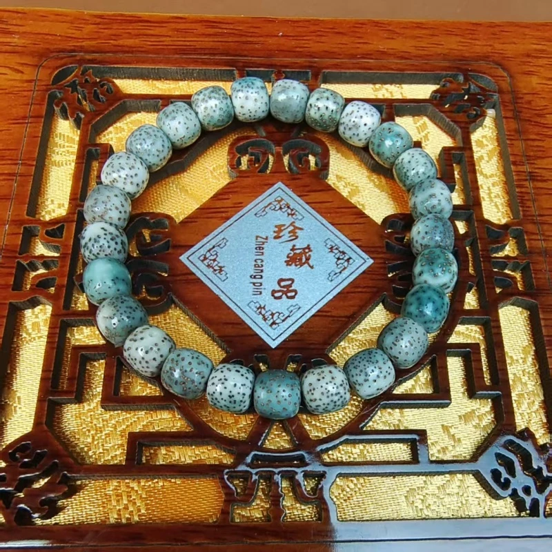 LQ758 绿飘花星月菩提手串（无礼盒）