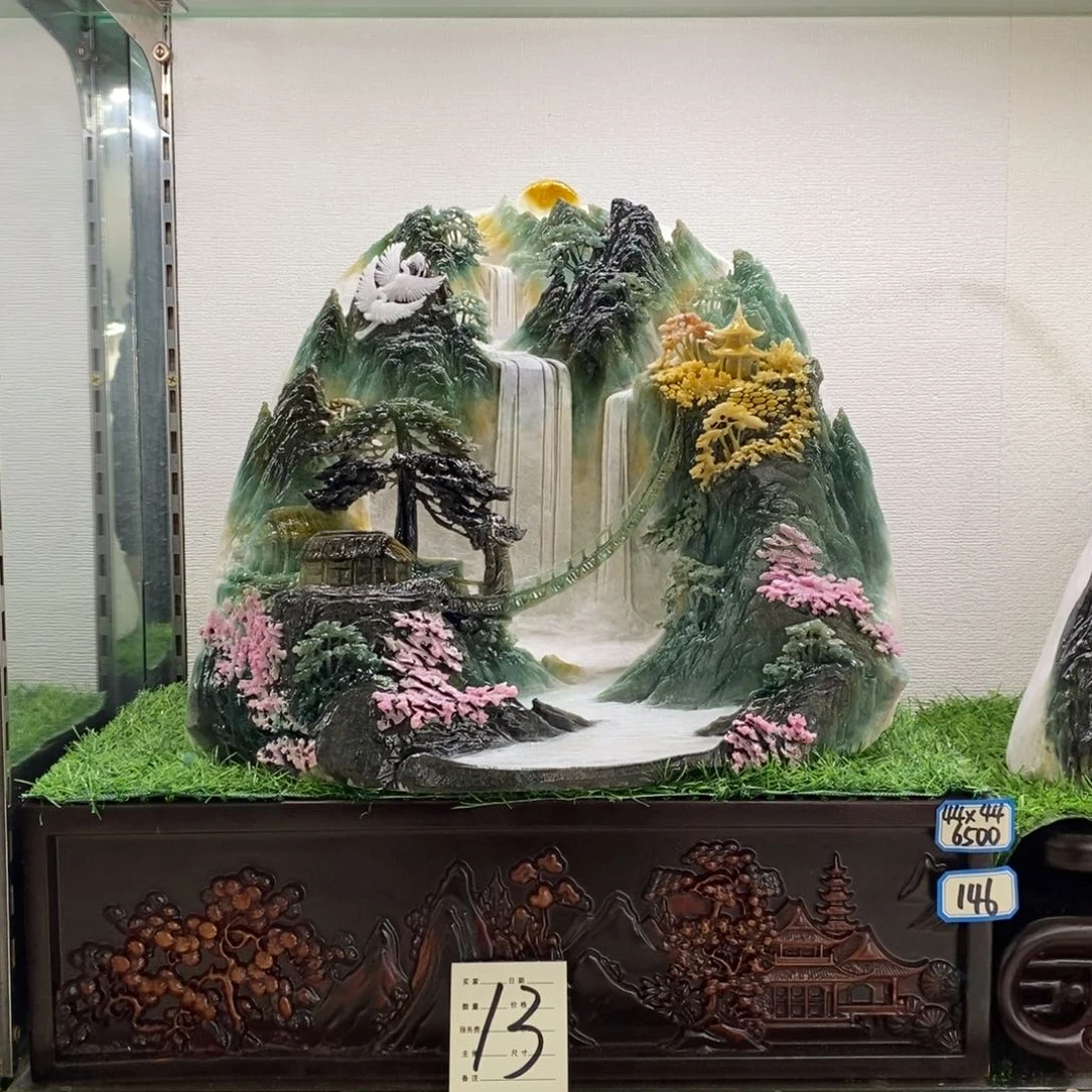 玉意境山水手工雕刻