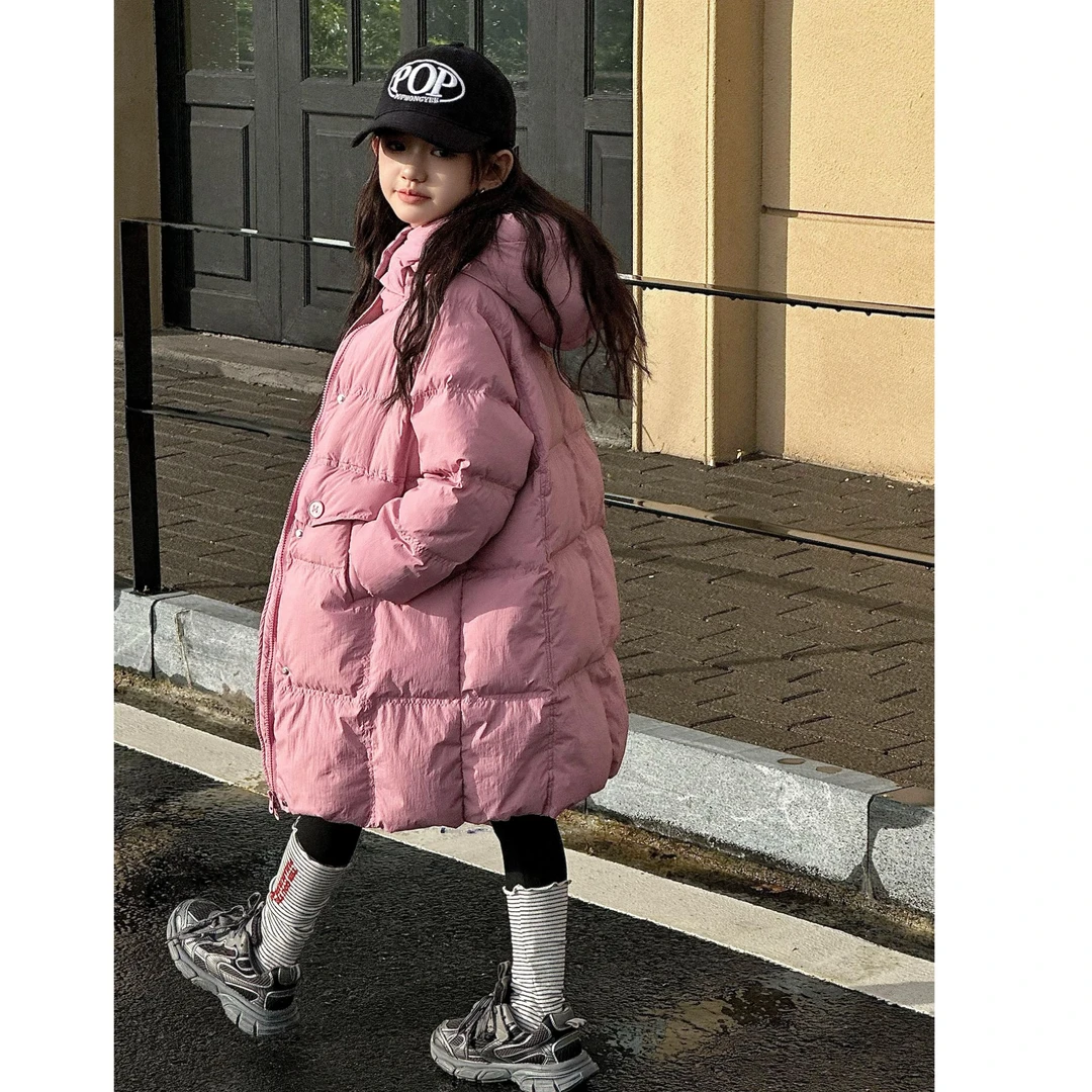 2024款儿童长款羽绒服女童中大童男宝加厚韩版洋气童装冬季外套