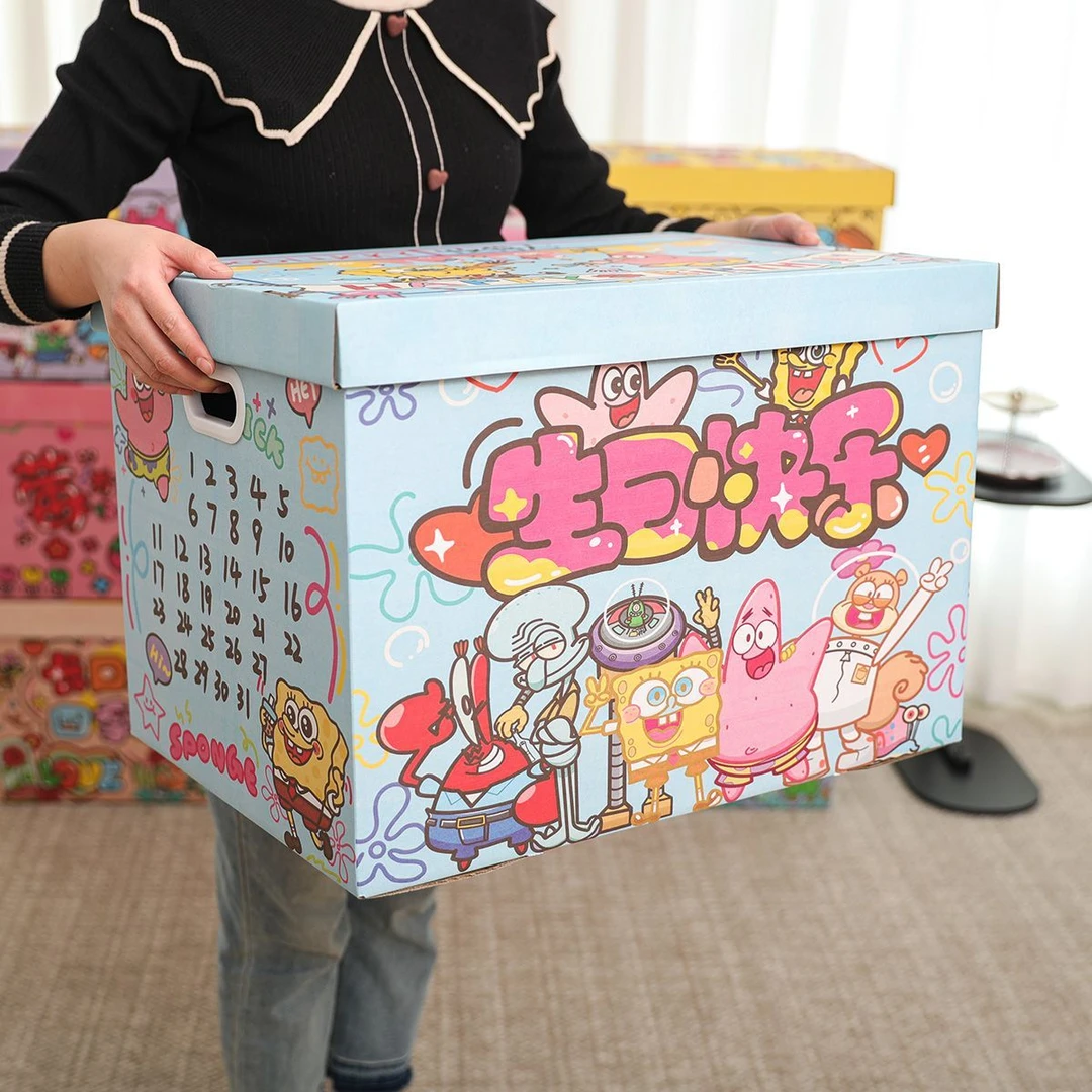 多款式型号彩色带盖加厚纸箱过节生日礼物盒礼物箱收纳零食鞋盒