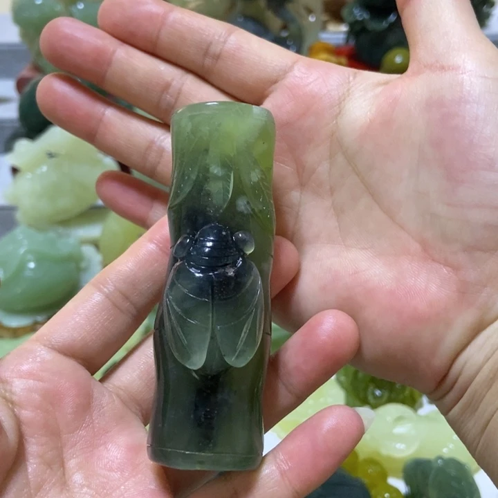 【闪购商品】蛇纹石玉把件未镶嵌