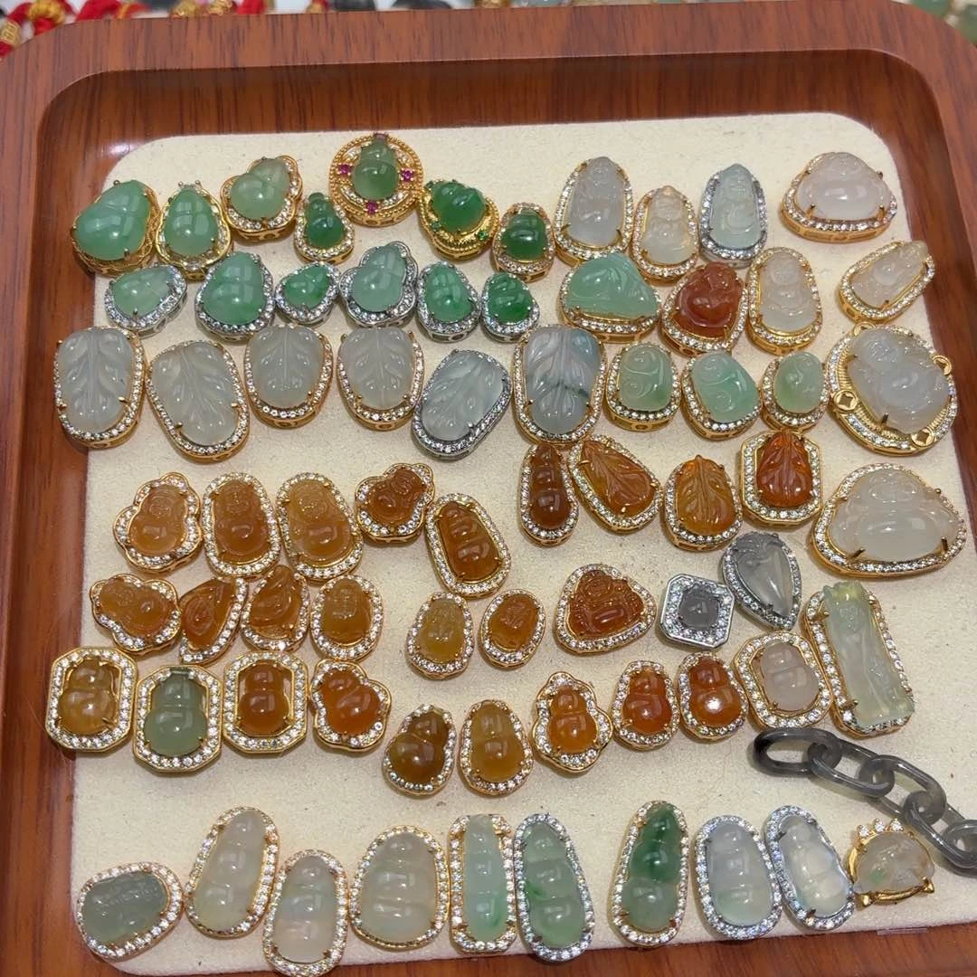 翡翠银S925镶嵌颈饰280一个可挑