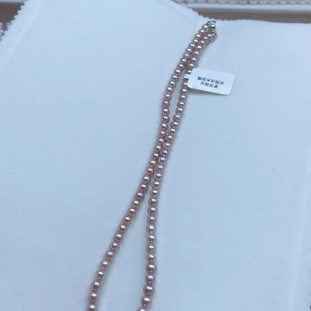 淡水珍珠颈饰银S925镶嵌