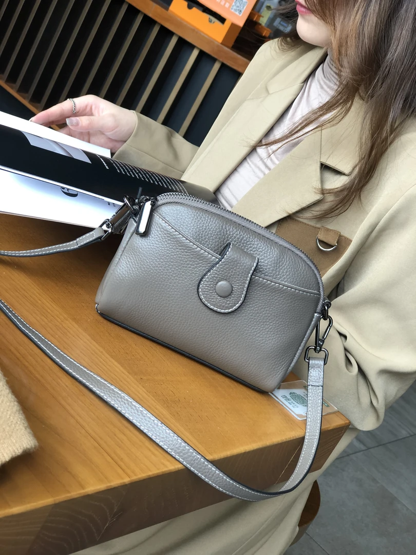 【手机包】2025新款爆款真皮女包迷你小包时尚女士斜挎单肩包-1206