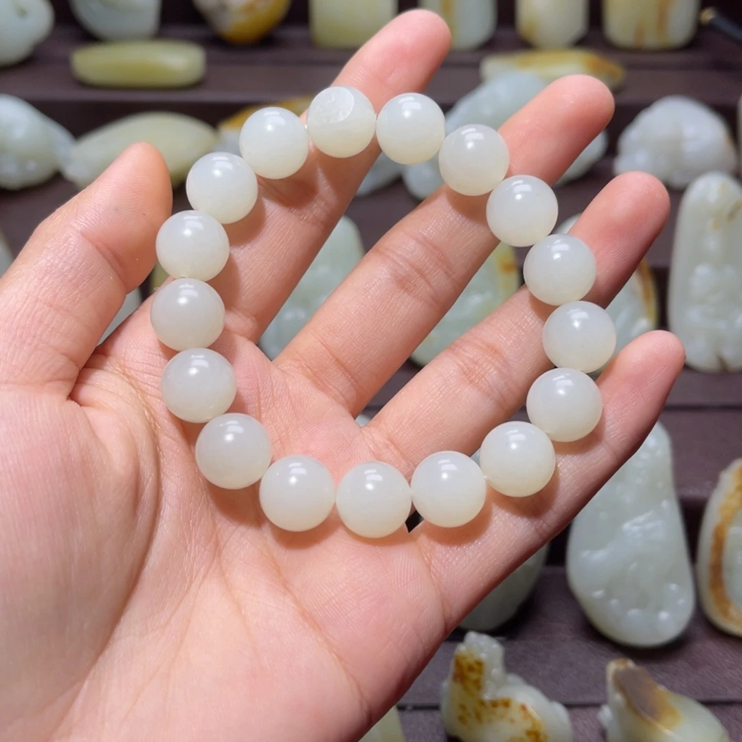 和田玉未镶嵌手链