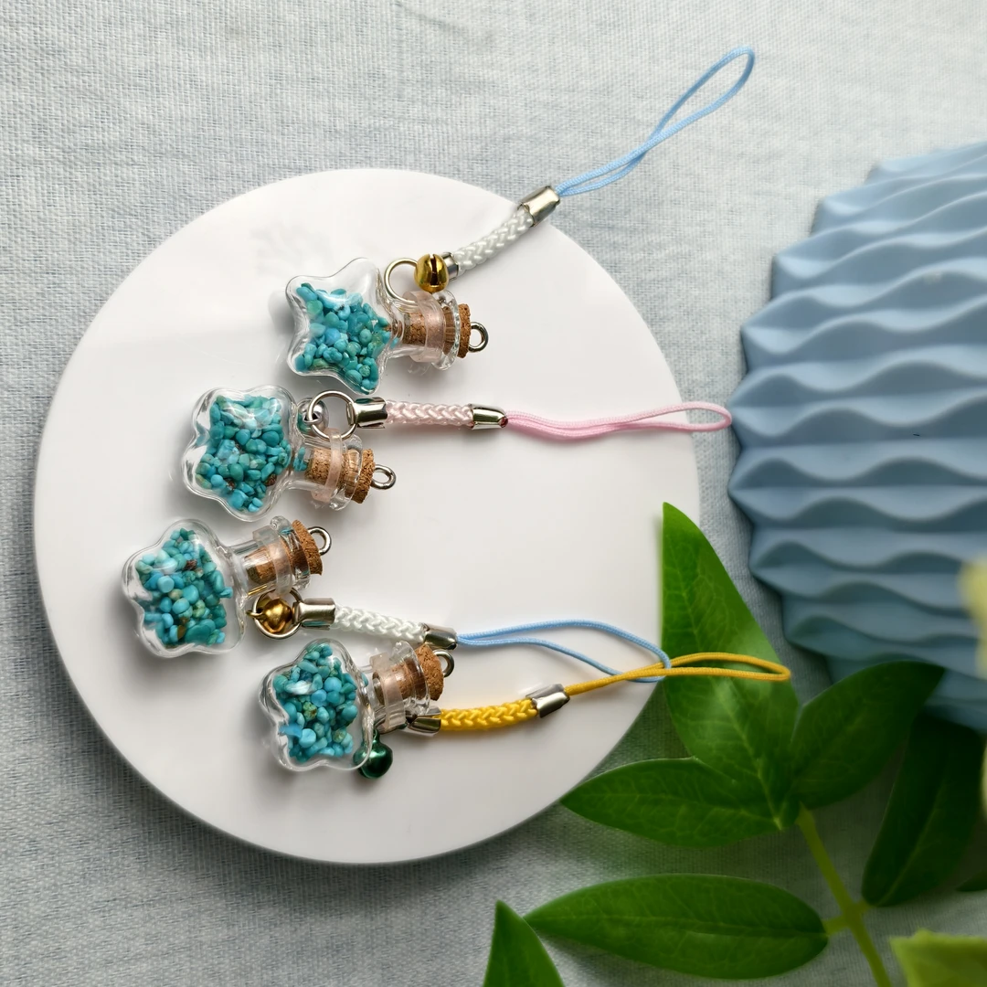 非金属玻璃婚庆饰品 【珠宝厂长】松松许愿瓶挂件 多样性发一件