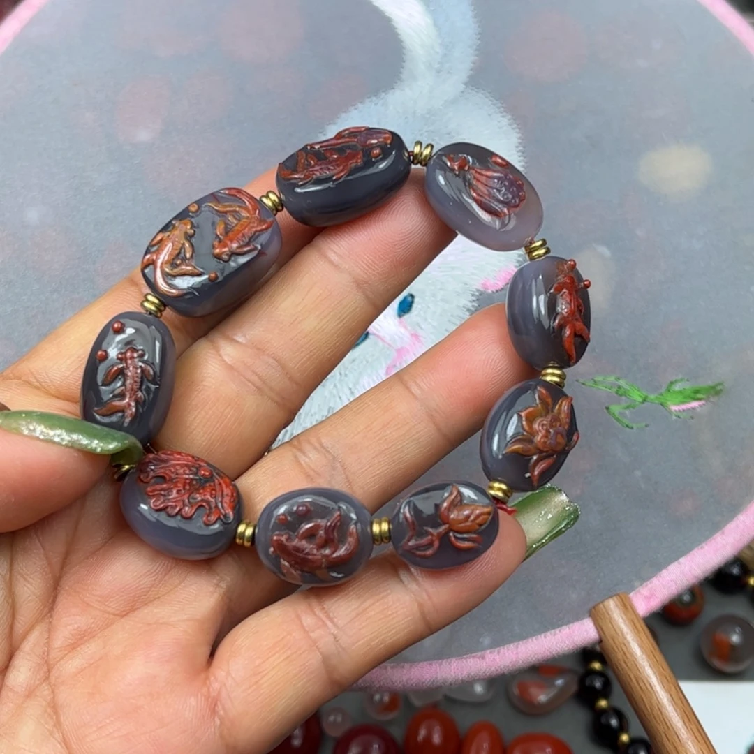 南红玛瑙未镶嵌手串