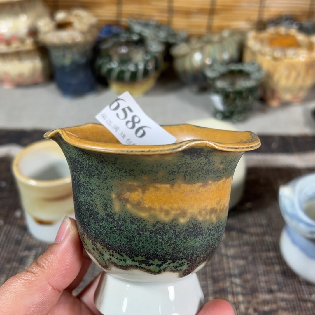 红陶景德镇手工花盆口