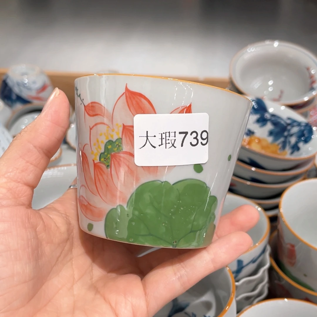 釉下手绘茶具微瑕