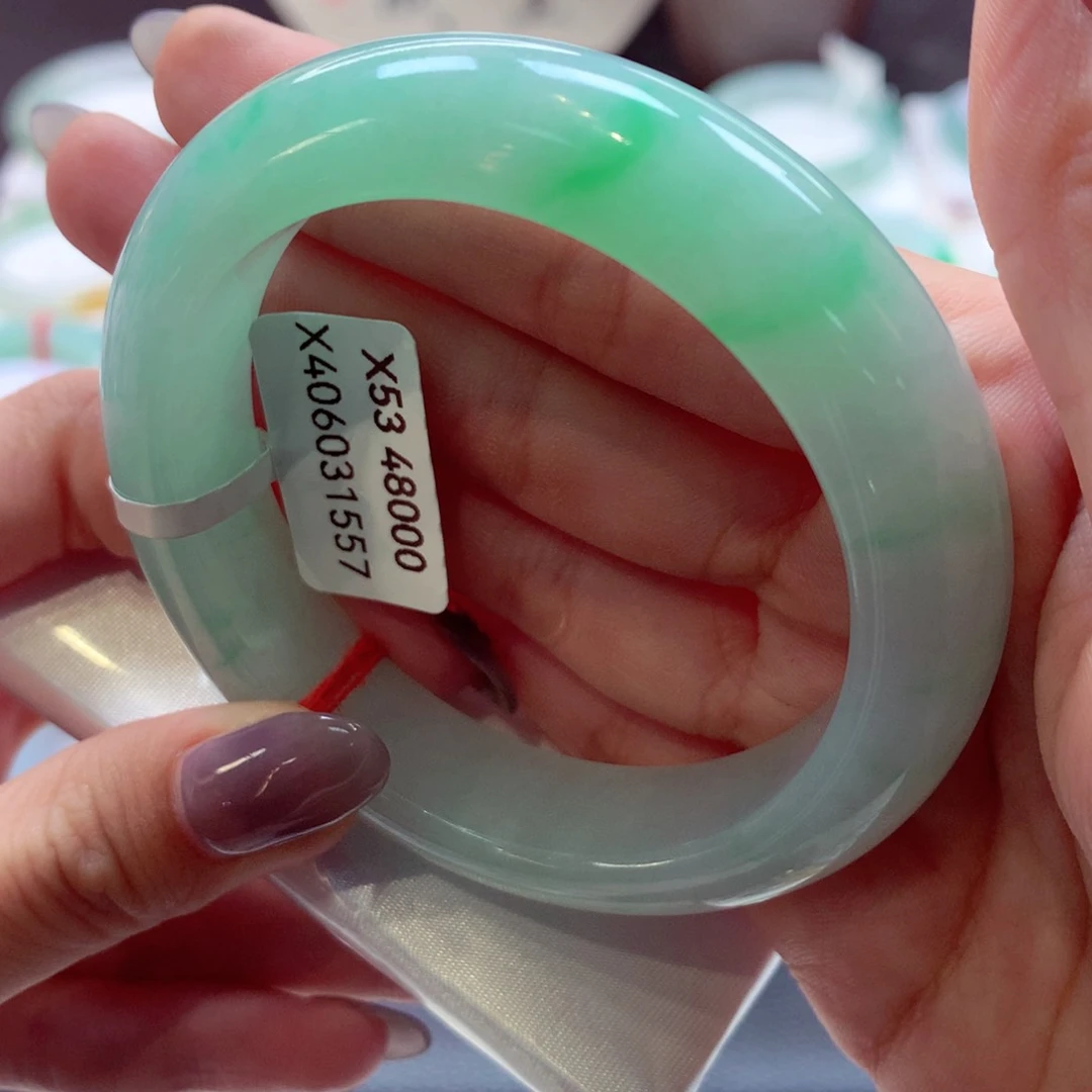 翡翠手镯未镶嵌正圈33（59号）