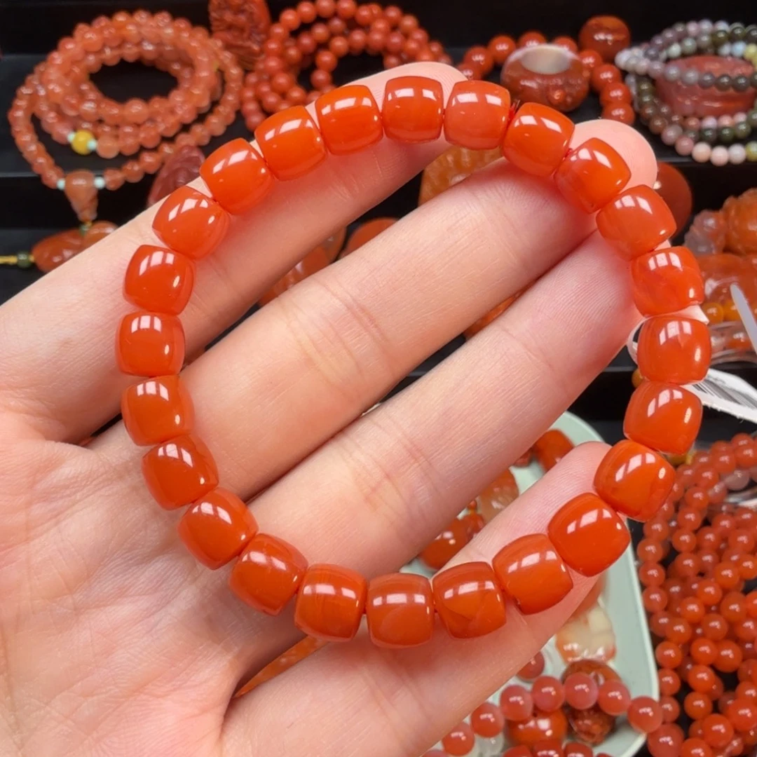 南红玛瑙未镶嵌手串8mm