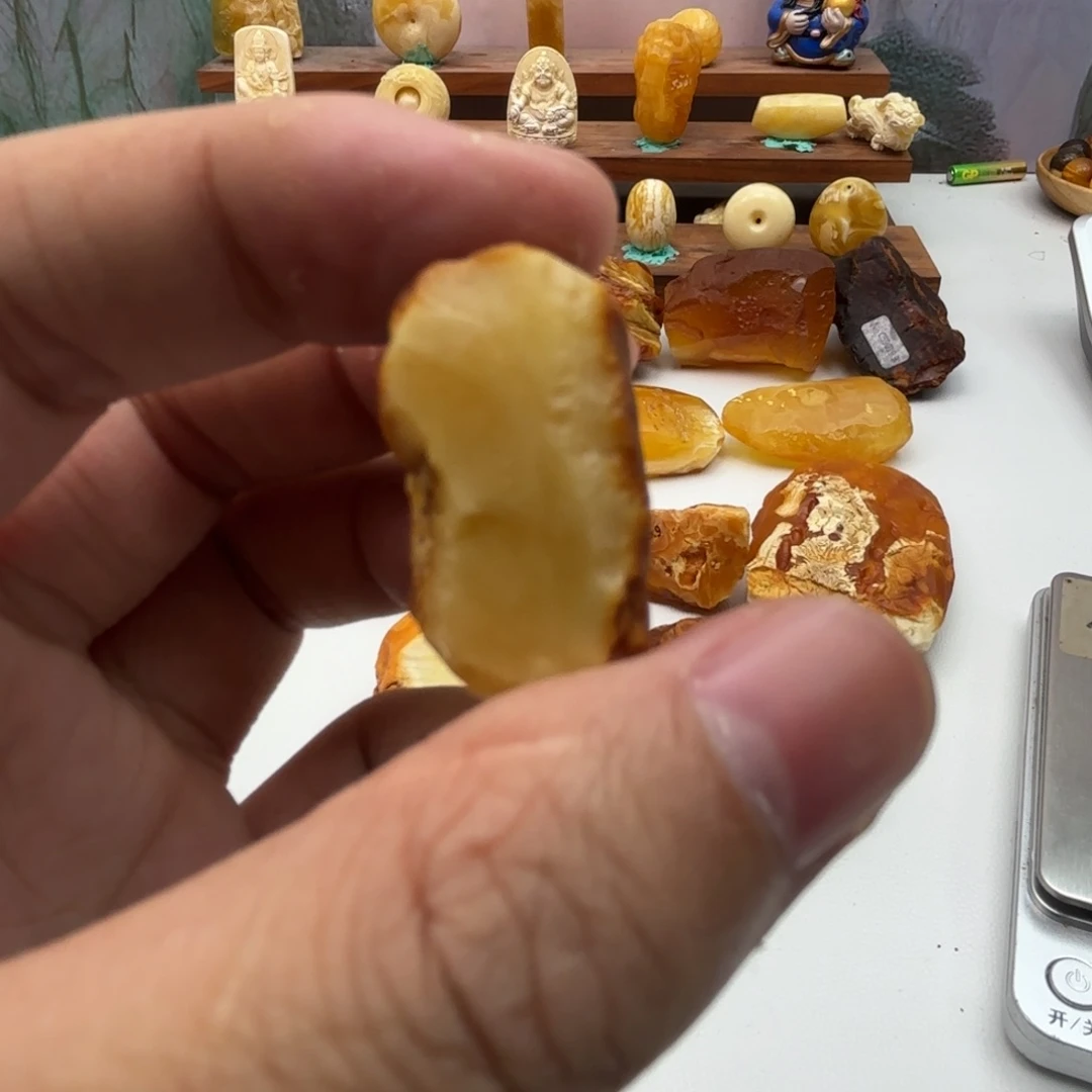 ****云定制琥珀未镶嵌蜜蜡原石不退不换