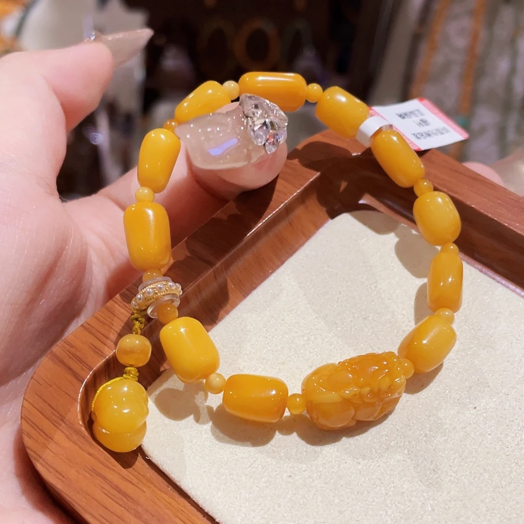 蜜蜡未镶嵌手串手串