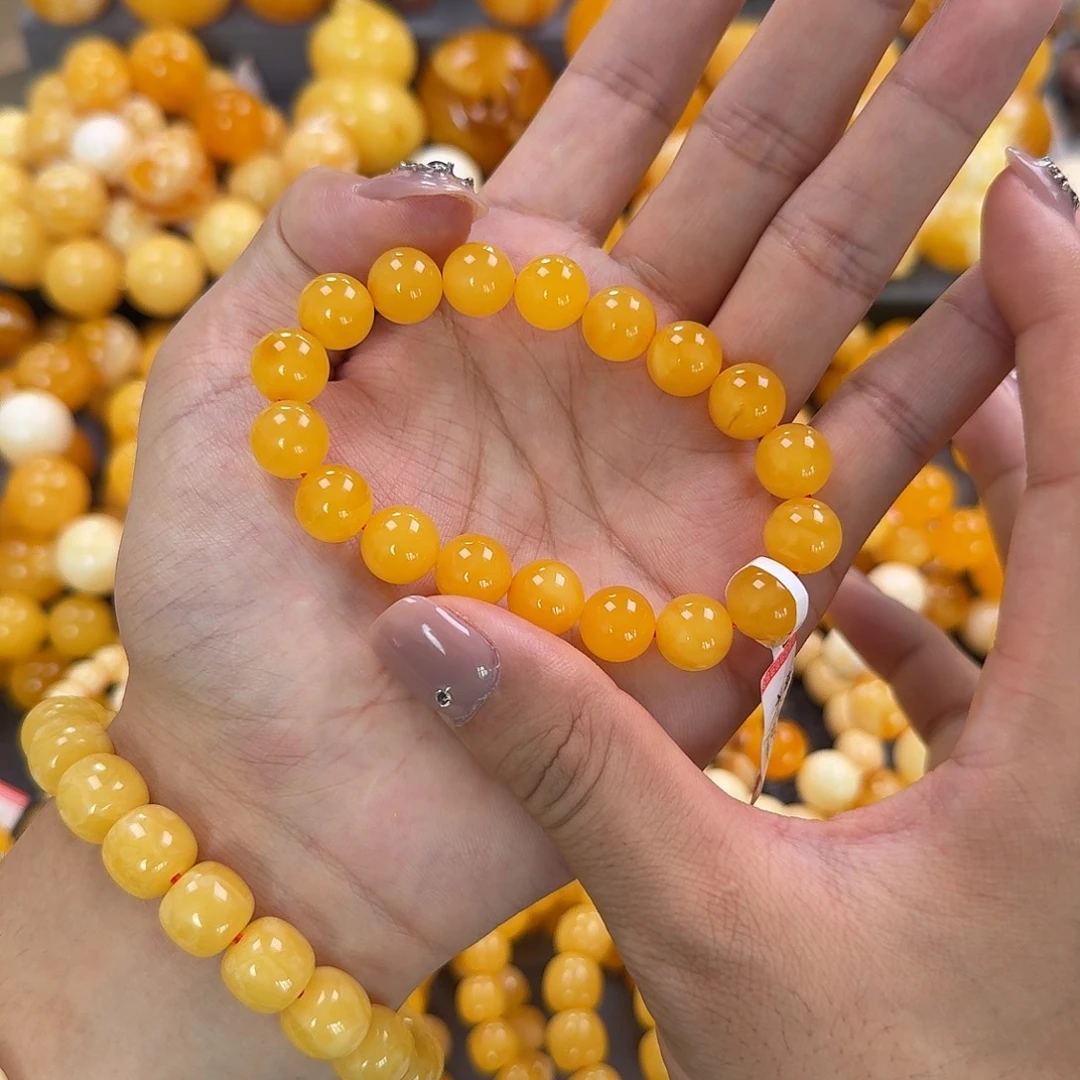 蜜蜡未镶嵌珠宝奇石同料11mm