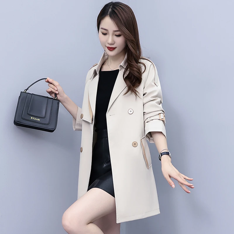 【可蓓儿】杭州意法风衣外套女款2025秋季新款高端气质可蓓儿妈妈装