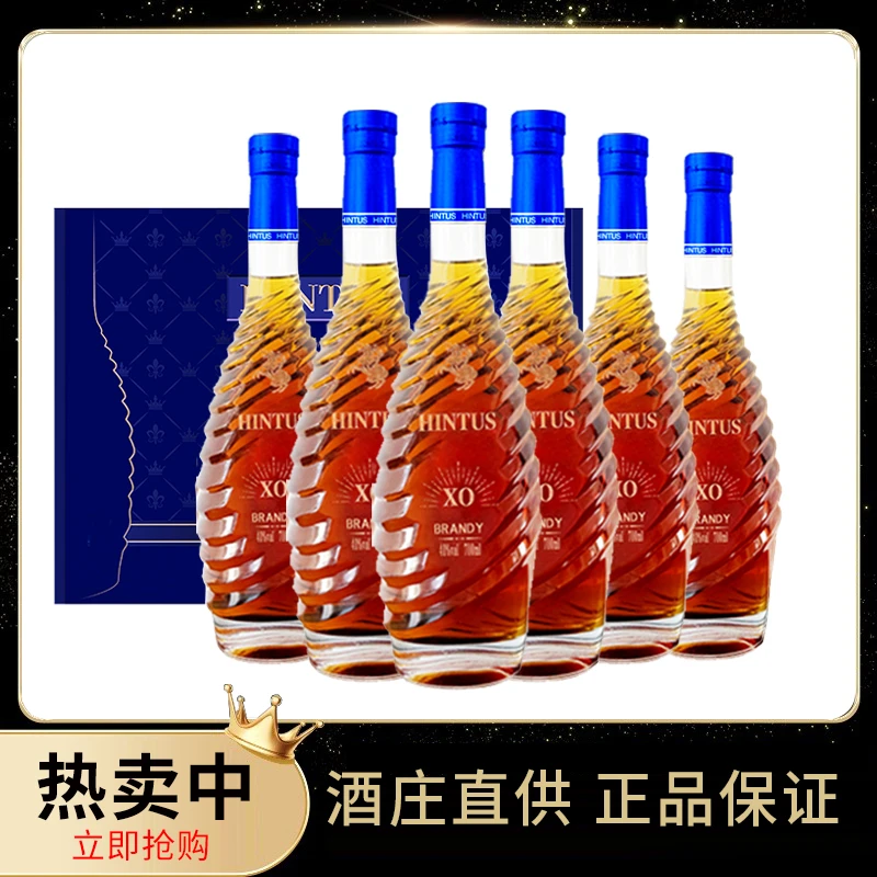 法国进口洋酒XO白兰地700ml40%vol6支装TY