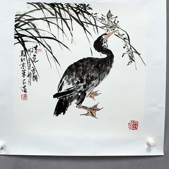 国画亲笔手绘放心去藏