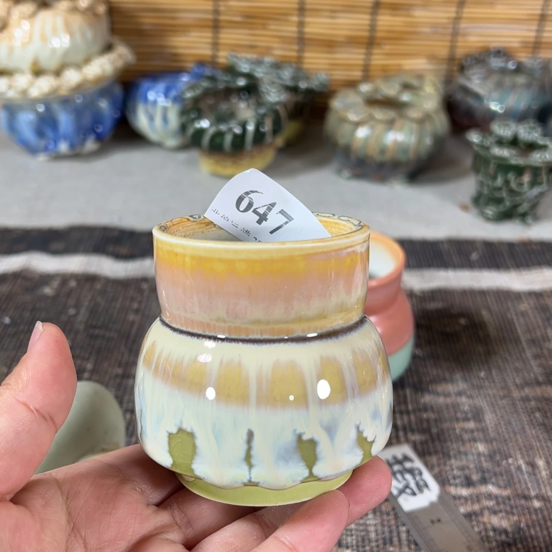 陶瓷景德镇手工花盆口5