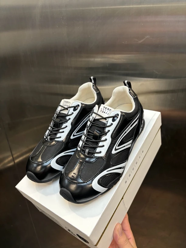 复古赛车鞋女款2025新款秋季网面透气阿甘德训鞋厚底休闲运动鞋子