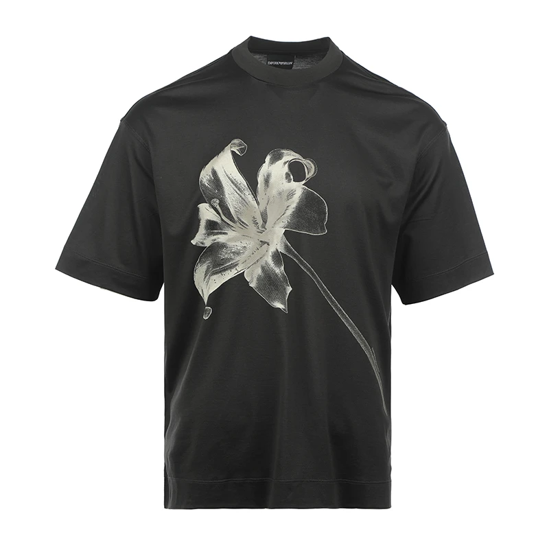 Emporio Armani/阿玛尼 25年新款印花男士宽松短袖T恤EM001460AF1