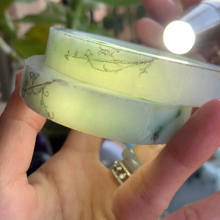 定制翡翠未镶嵌手镯55-58贵妃