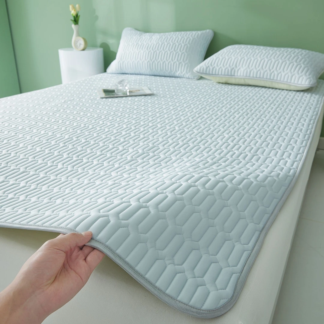 A类高端轻奢母婴级乳胶凉席三件套床席床笠款款冰丝凉席可机洗席