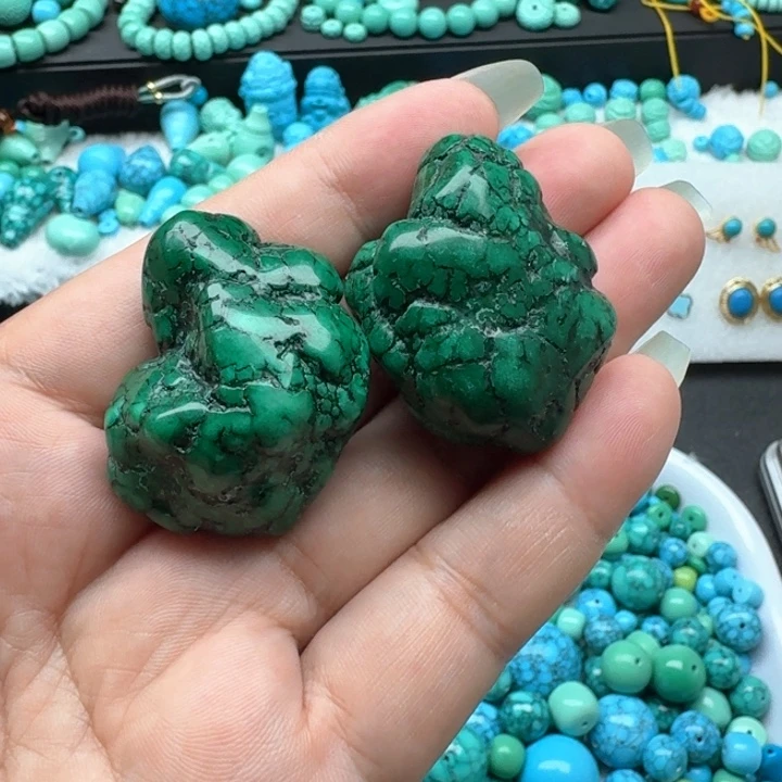 随型原石，单珠两颗