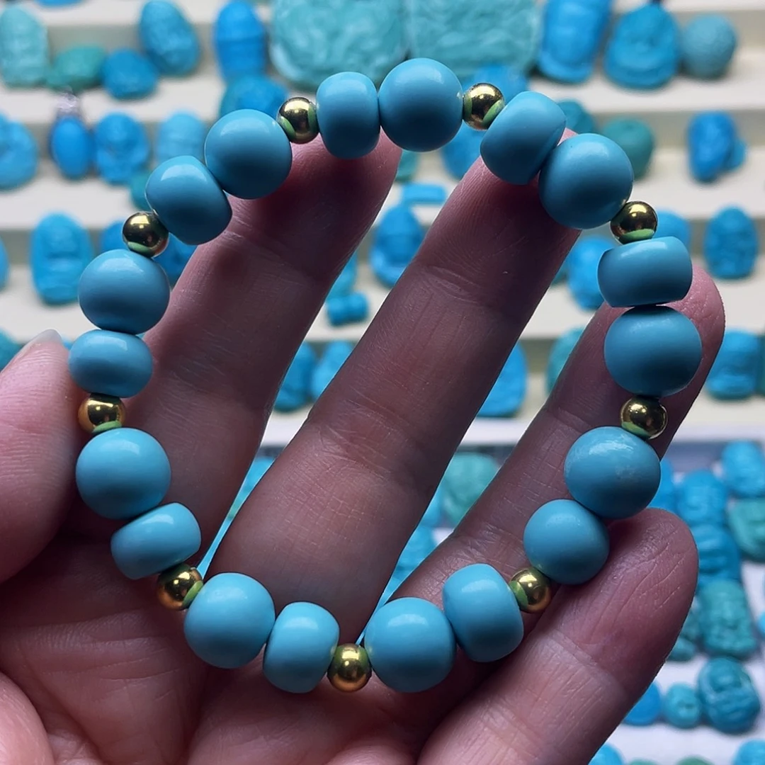 绿松石未镶嵌颈饰