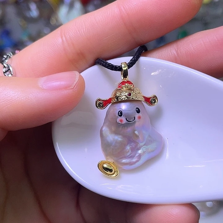 淡水珍珠合金颈饰 01