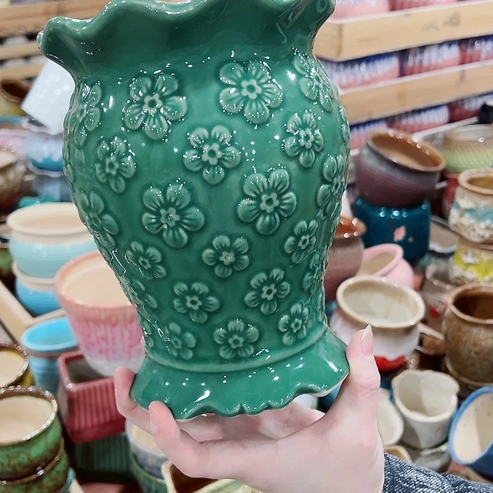 有孔，凑单福利满10元发货陶瓷多肉花盆！