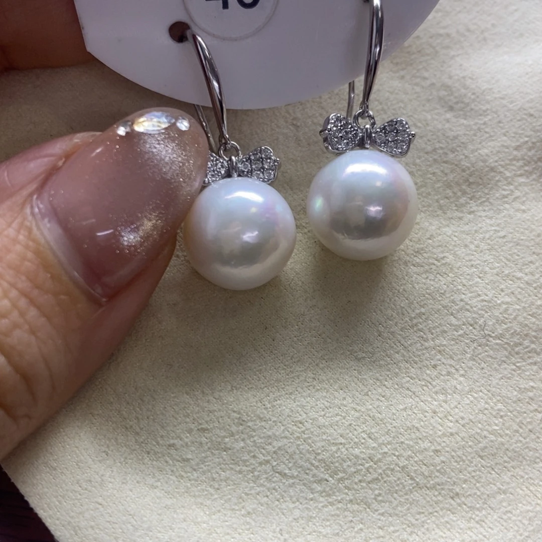 耳饰淡水珍珠银S925镶嵌