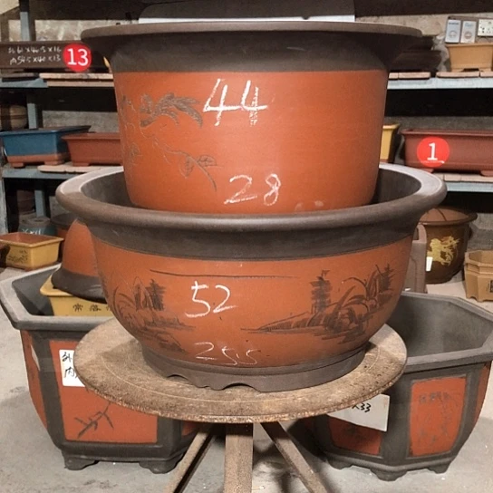 紫砂紫砂花盆包邮