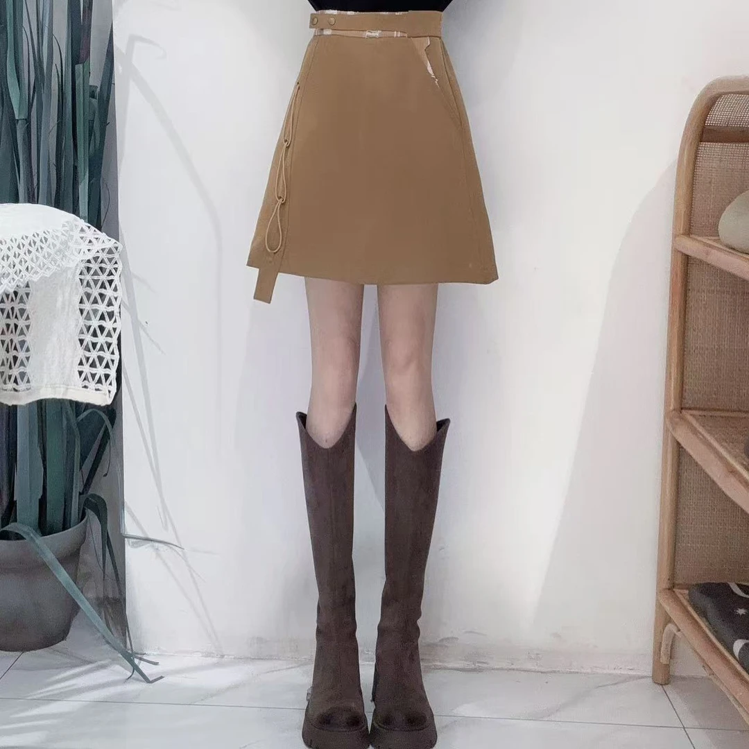 PC31031019B复古风橡金色单款/单色设计师款有调性高级感时尚半裙