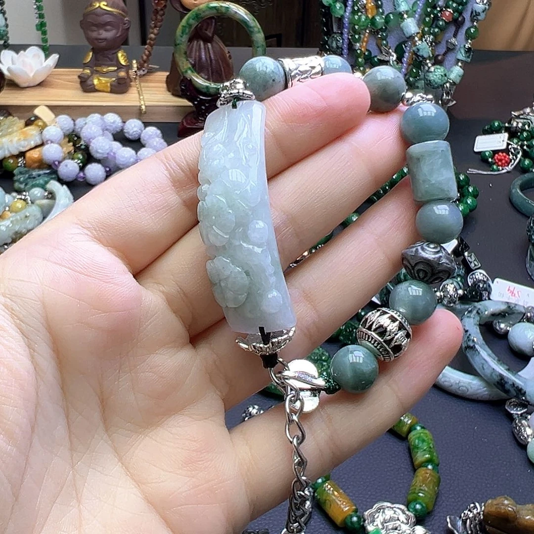 翡翠未镶嵌手链99