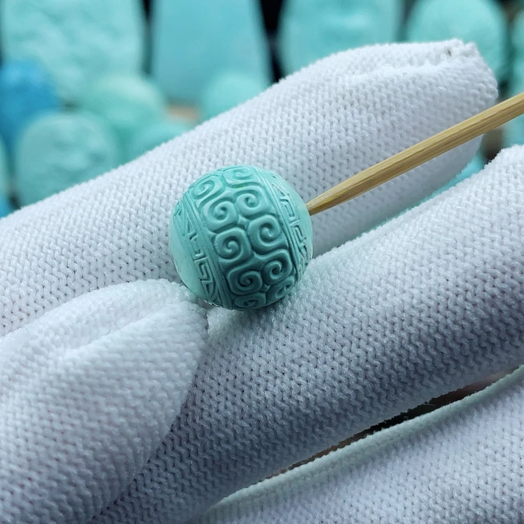 绿松石珠宝奇石未镶嵌配饰卡14