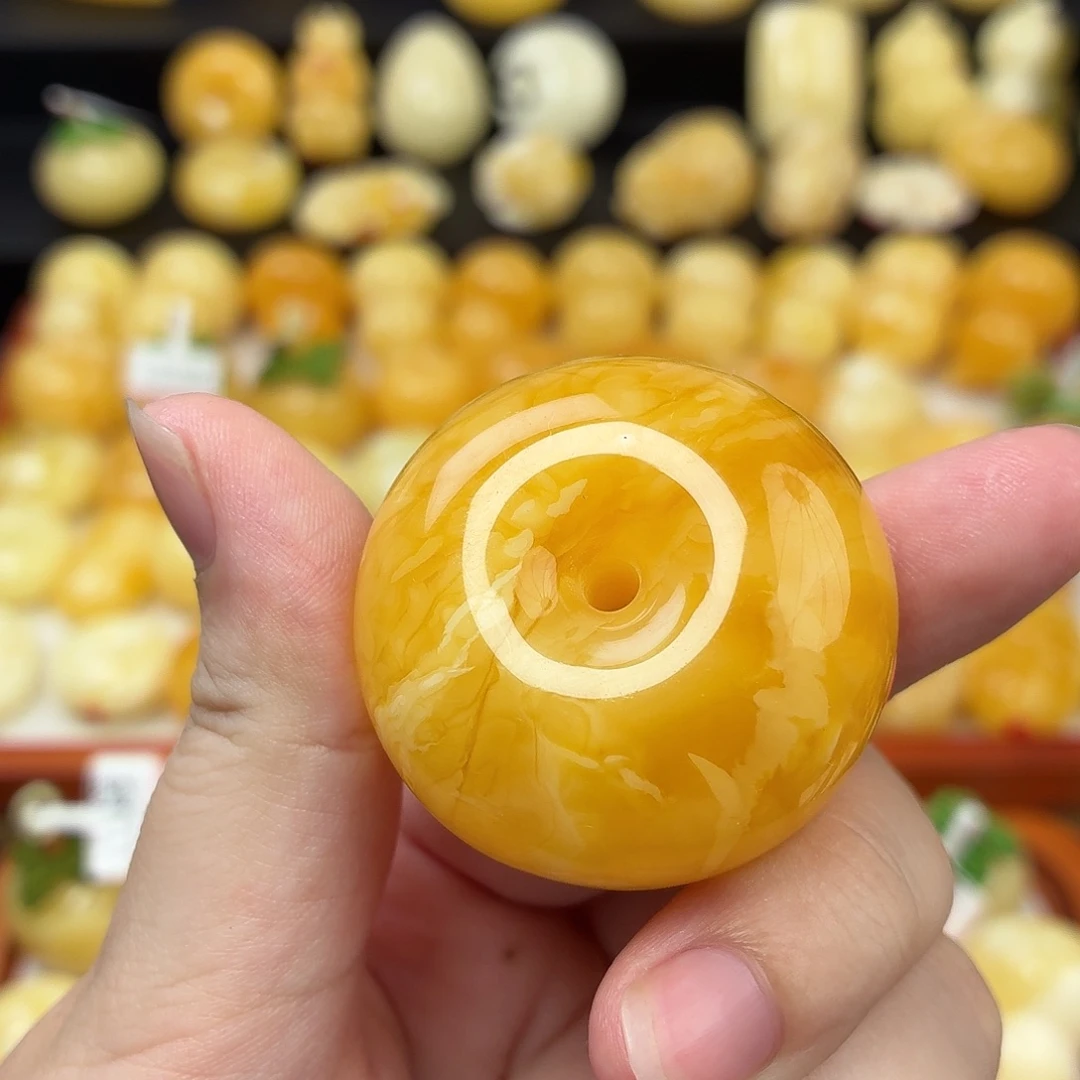 蜜蜡未镶嵌毛衣链蜜蜡