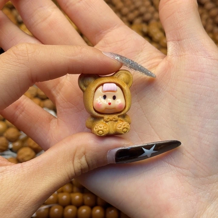 发***财核桃娃娃多妹配饰一个