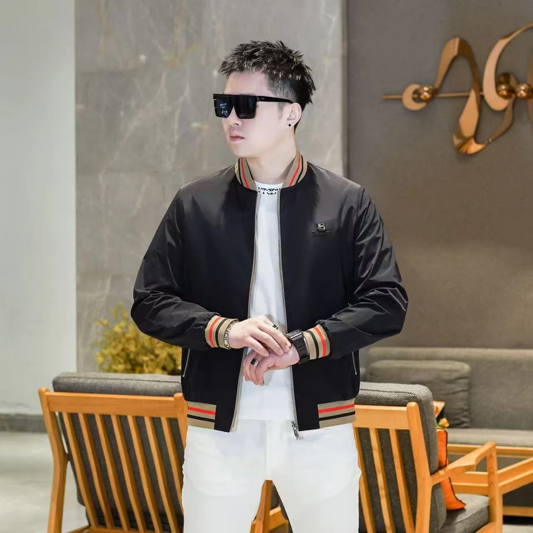 2025春季新款男款棒球领正反两面穿外套潮流休闲时尚百搭商务
