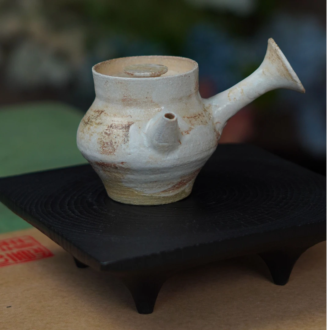 200ml纯柴烧侧把煮茶壶煮水壶纯柴烧纯手工壶