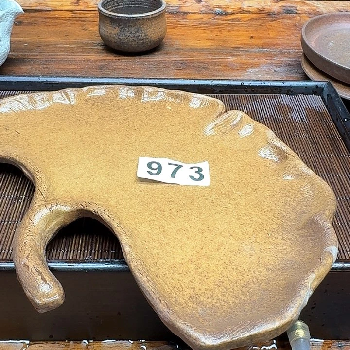 纯手工制作粗陶茶具
