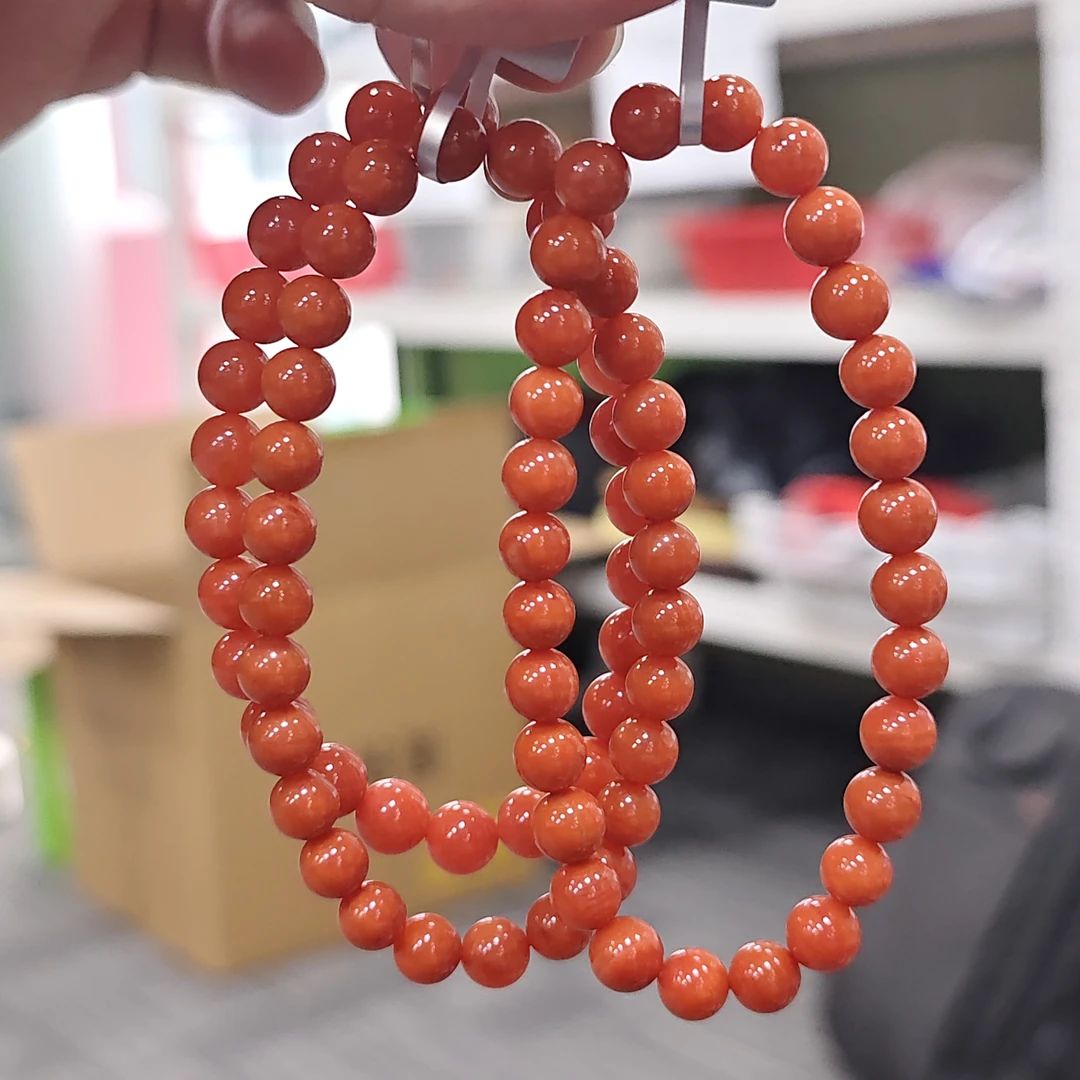 【书记甄选】天然南红单圈手链 多样式发一件 约7mm CK2362