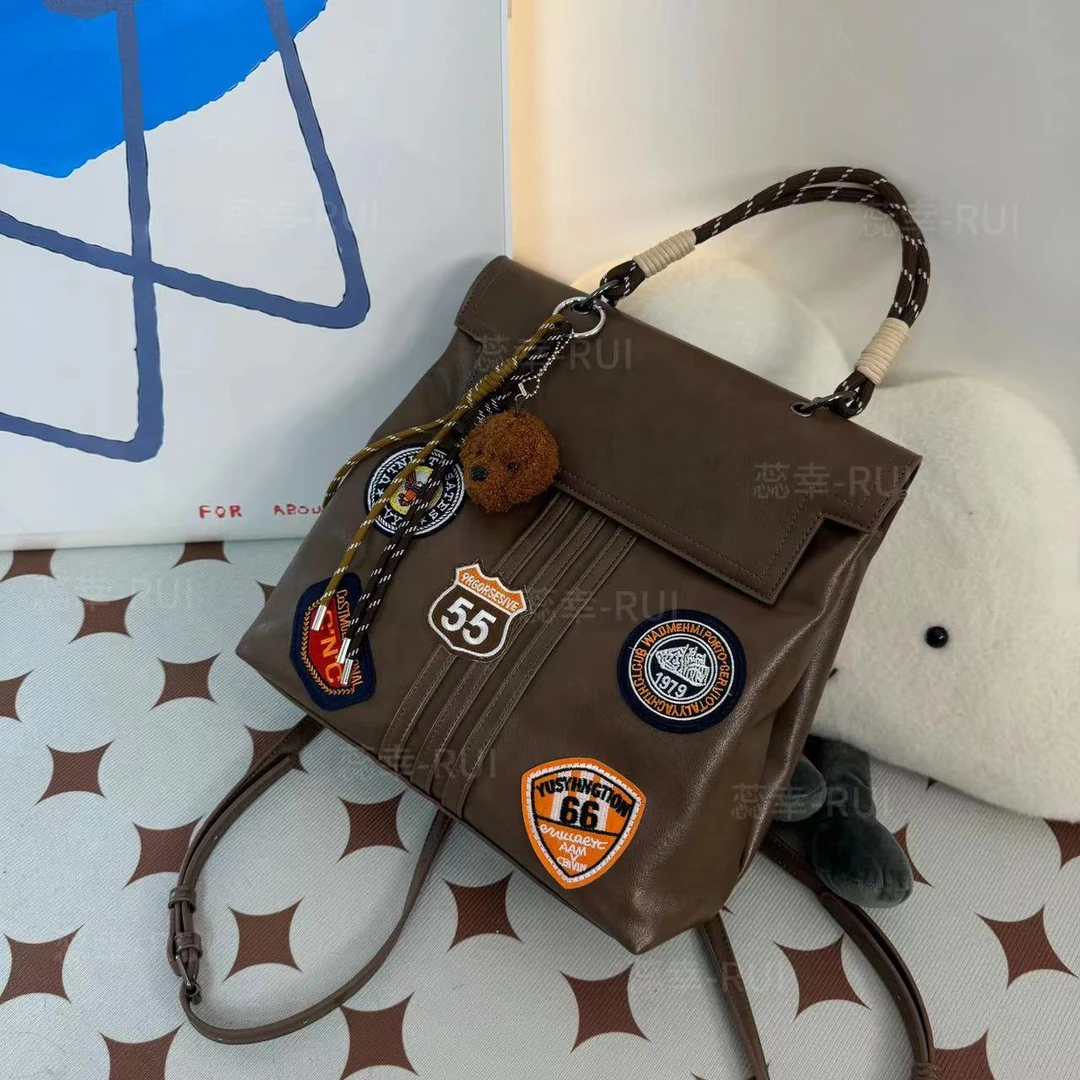 【徽章刺绣】 双肩凯丽包 可单肩斜跨 可装13寸