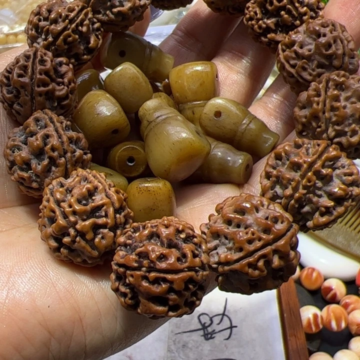 核桃手串/手链新款老灵三通